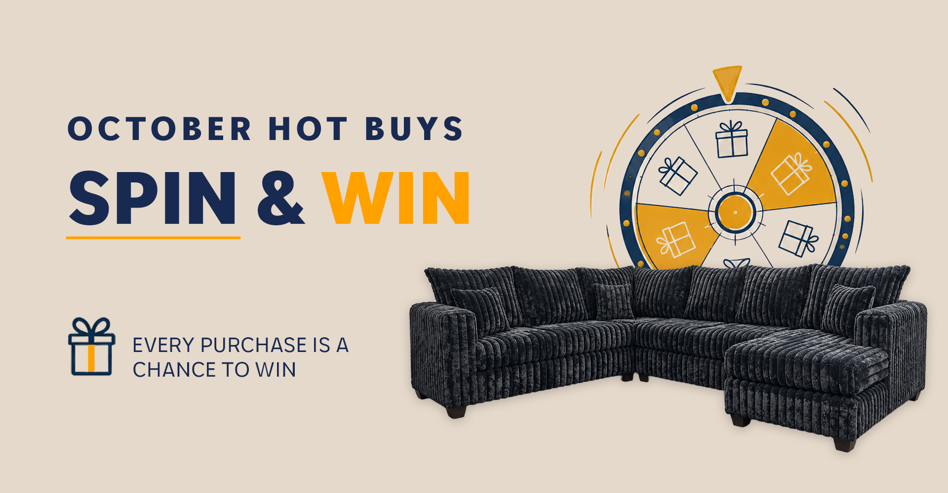 🔥 OCTOBER HOT BUYS — SPIN & WIN 🎡