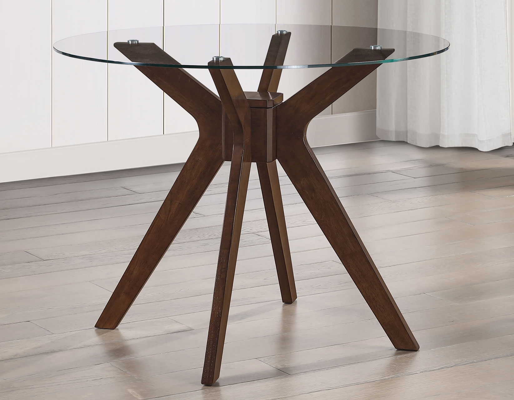 ZEN GLASS TOP COUNTER TABLE